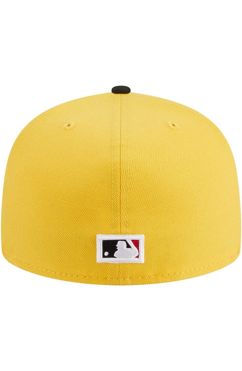 New Era Men's New Era Yellow/Black Toronto Blue Jays Grilled 59FIFTY Fitted Hat, Alternate, color, 