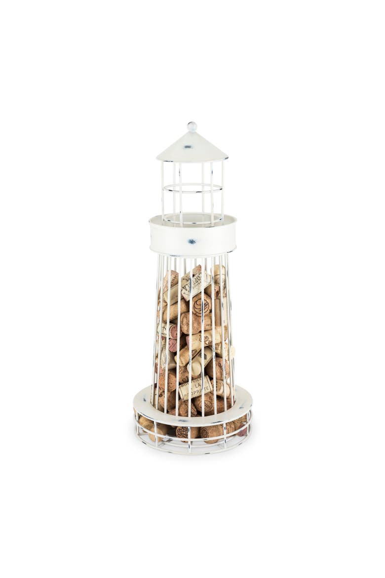 Lighthouse Cork Holder, Main, color, White