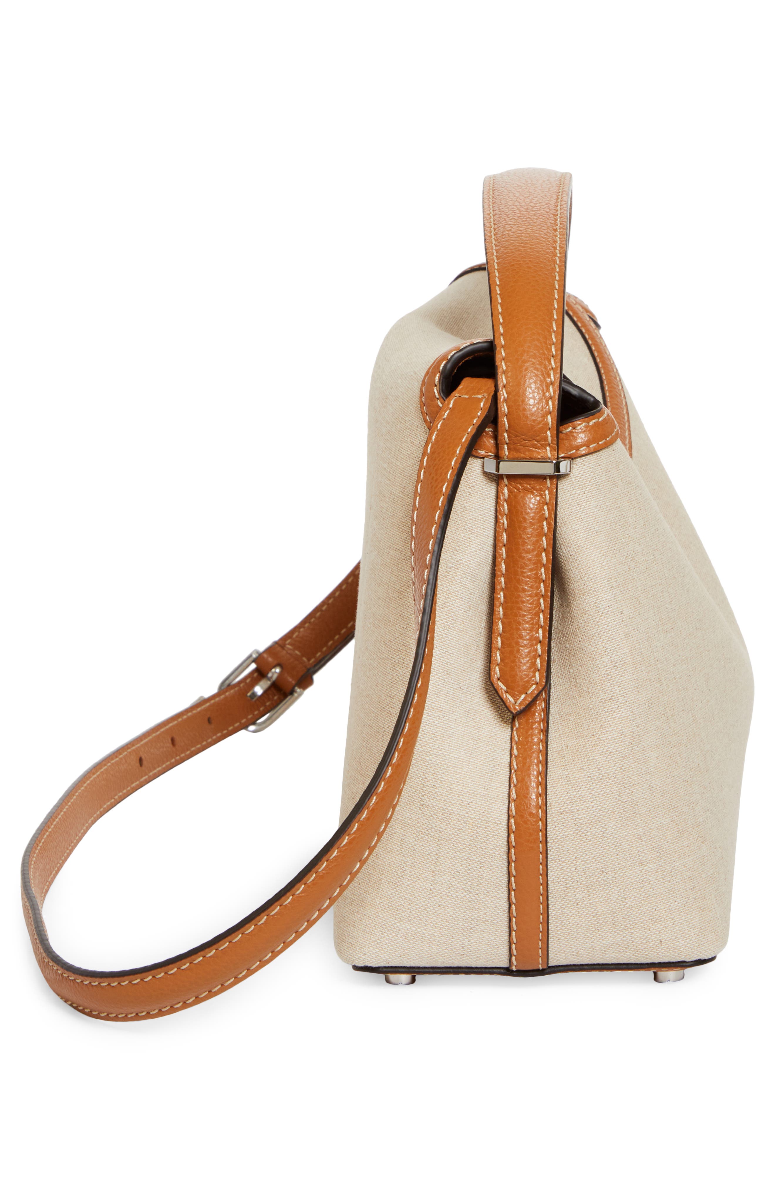 TOTEME T-Lock Canvas Top Handle Bag, Alternate, color, 