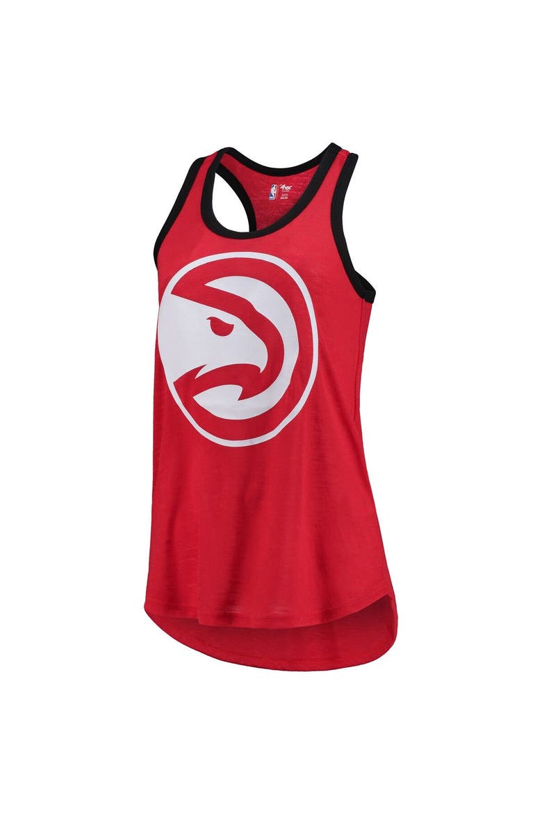 Women's G-III Sports by Carl Banks Red Atlanta Hawks Showdown Scoop-Neck Racerback Tank Top, Alternate, color, Red