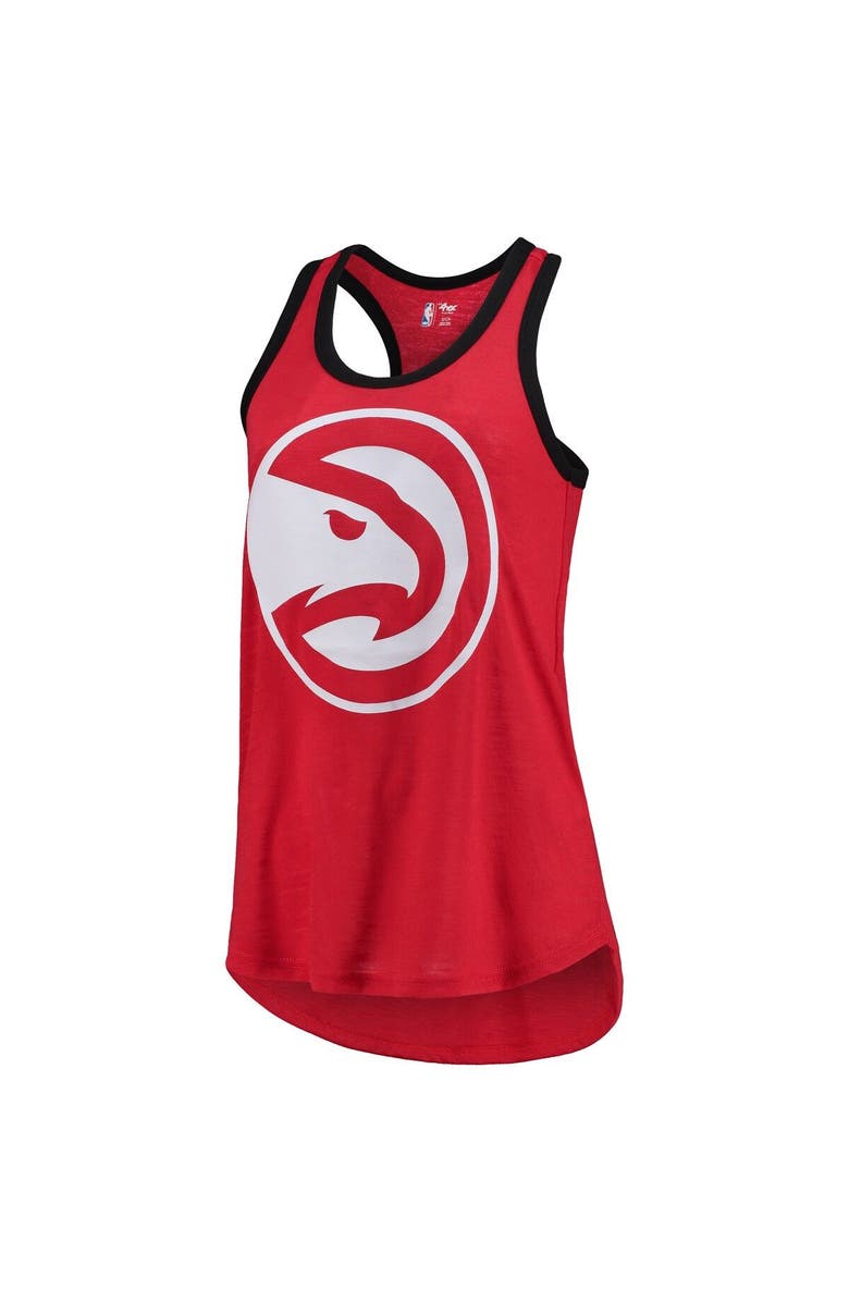G-III SPORTS BY CARL BANKS Women's G-III Sports by Carl Banks Red Atlanta Hawks Showdown Scoop-Neck Racerback Tank Top, Alternate, color, 