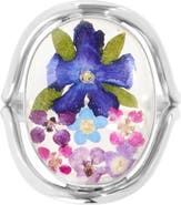 ATHRA LUXE Dried Flowers Oval Ring
