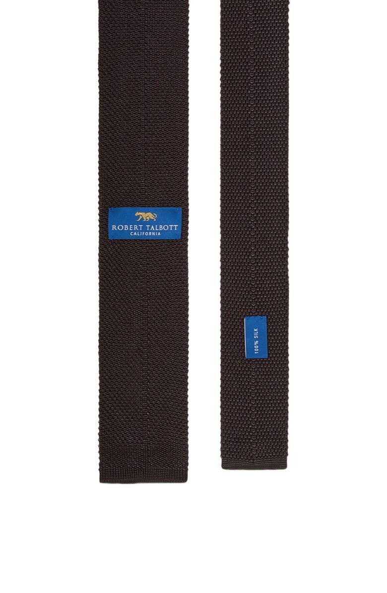 Robert Talbott Redford Silk Knit Necktie, Alternate, color, Black