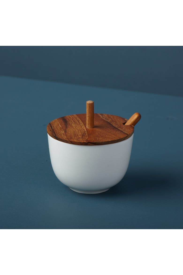 Amelia Pinch Pot Cellar & Spoon, Alternate, color, Brown