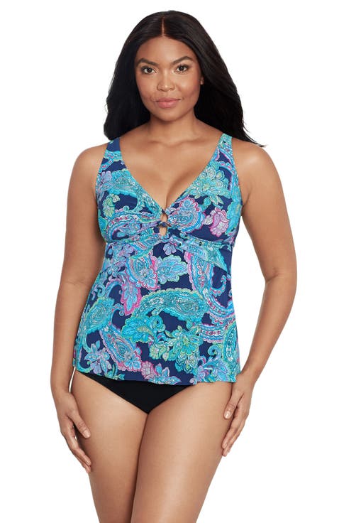 Molly Double Ring Tankini Swimsuit Top