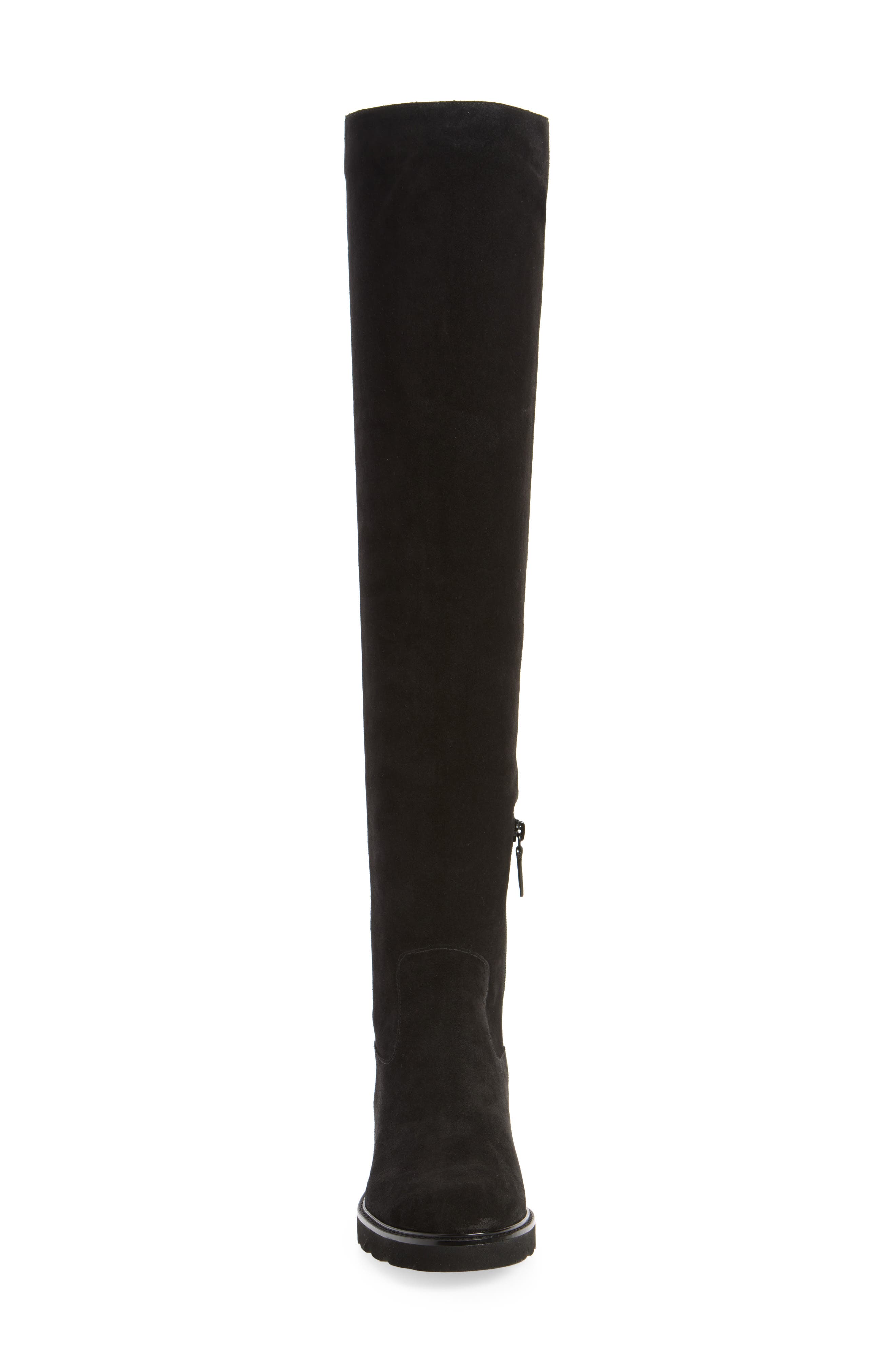 Chicago Lug Sole Over-the-Knee Boot, Alternate, color, BLACK
