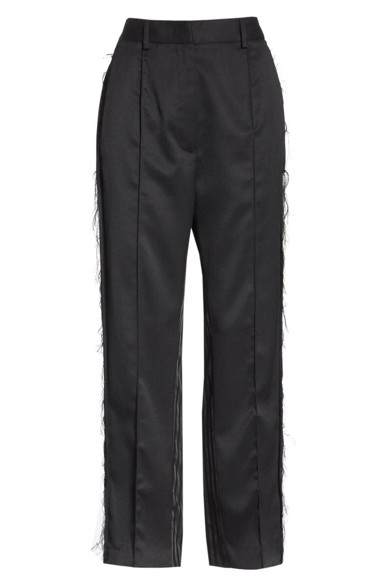 MM6 Maison Margiela Fray Edge Pieced Pants, Alternate, color, 