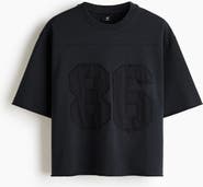 H&M Oversized Fit Motif-detail Cotton T-shirt