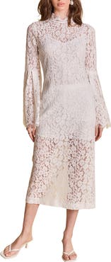 Endless Rose Lace Long Sleeve Midi Dress