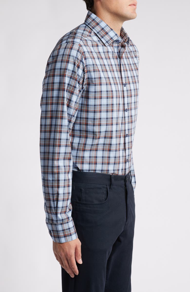 Scott Barber Collegiate Plaid Regular Fit Button-Up Shirt, Alternate, color, 