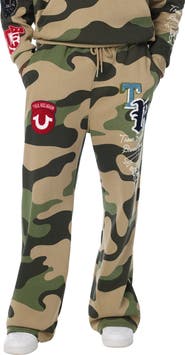 True Religion Logo Patch Baggy Sweatpants