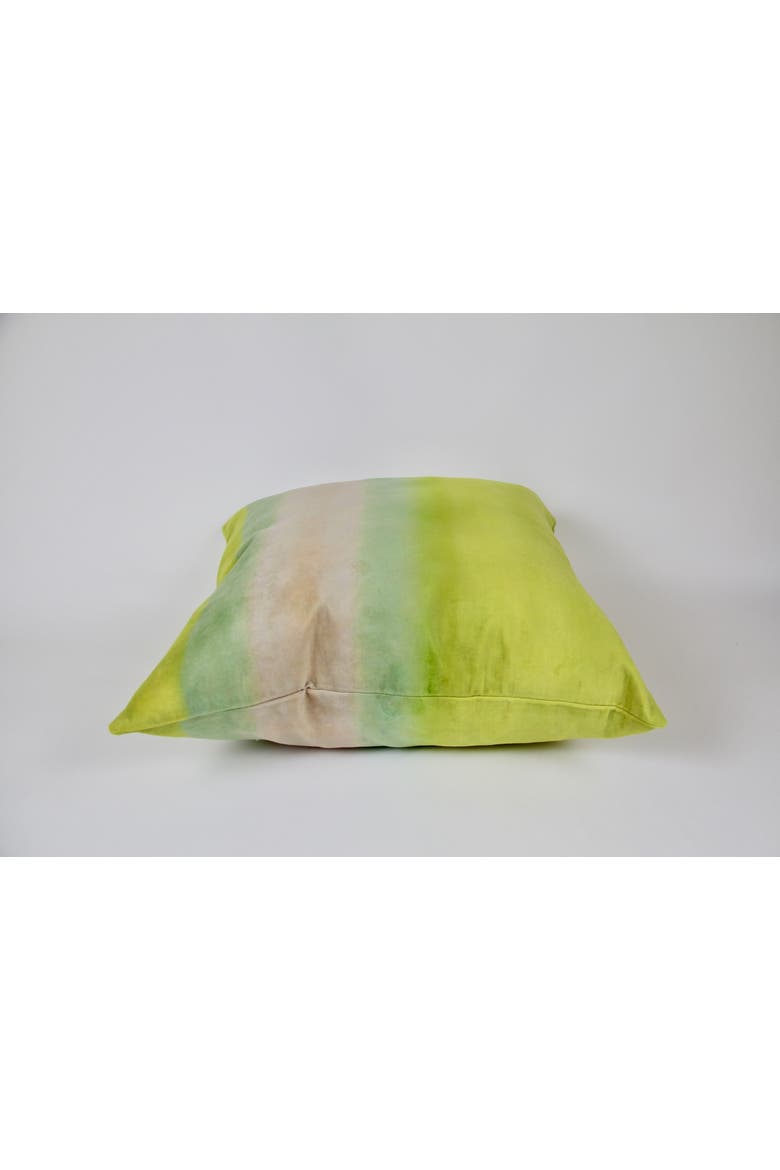 Sunset Velvet Pillow, Alternate, color, Yellow