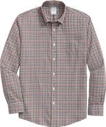 Brooks Brothers Regular Fit Twill Non-Iron Stretch Button-Down Shirt