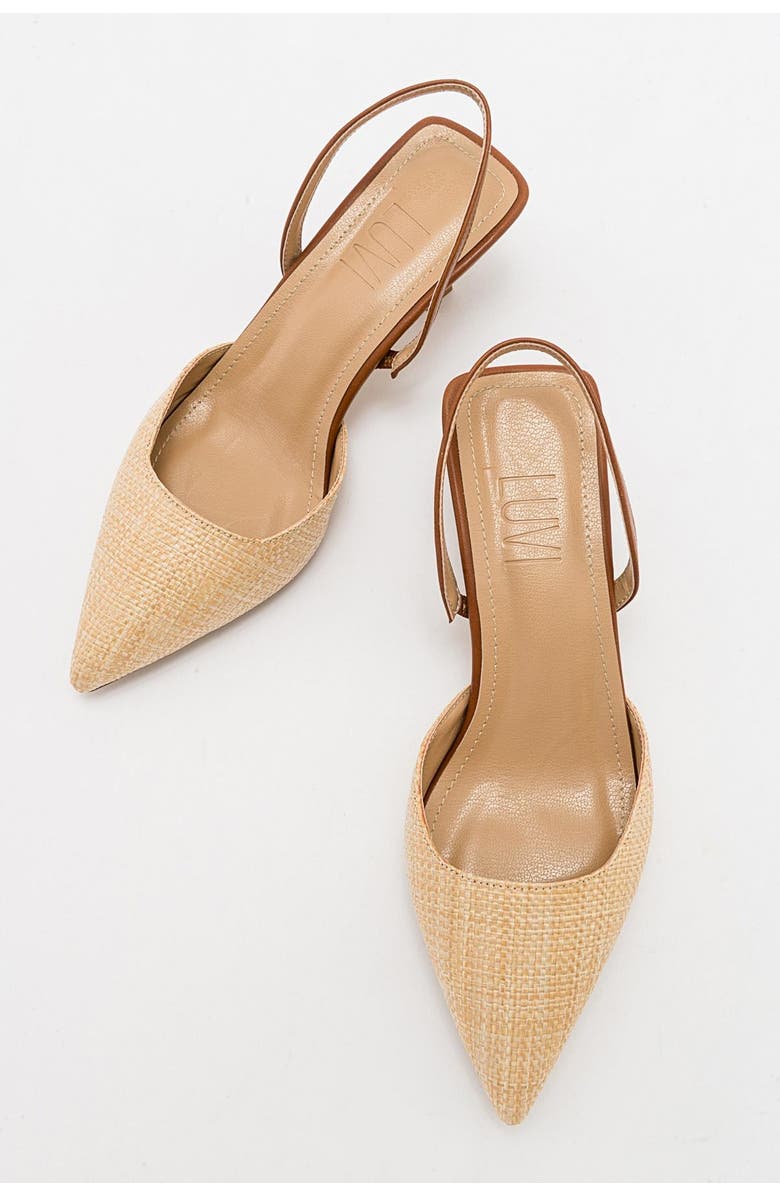 Prologue Shoes Over Pointed Toe Pump, Alternate, color, Beige