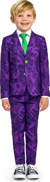 OppoSuits Kids' The Joker 3-Piece Suit with Tie