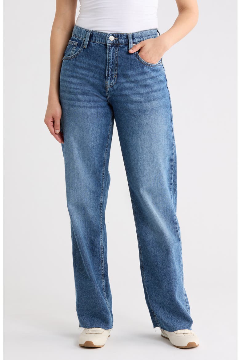 High Waist Wide Leg Jeans, Main, color, LEWISTON