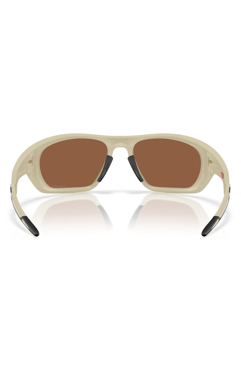 Oakley Lateralis 60mm Prizm<sup>™</sup> Polarized Rectangular Sunglasses, Alternate, color, Bone