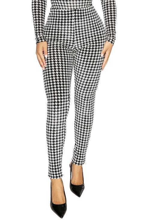 Houndstooth High Waist Leggings