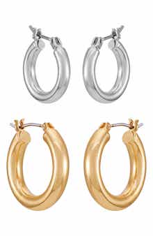 Vince Camuto Set of Two Hoop Earrings