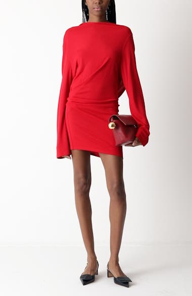 Jacquemus La Croisière Open Back Long Sleeve Dress | Nordstrom