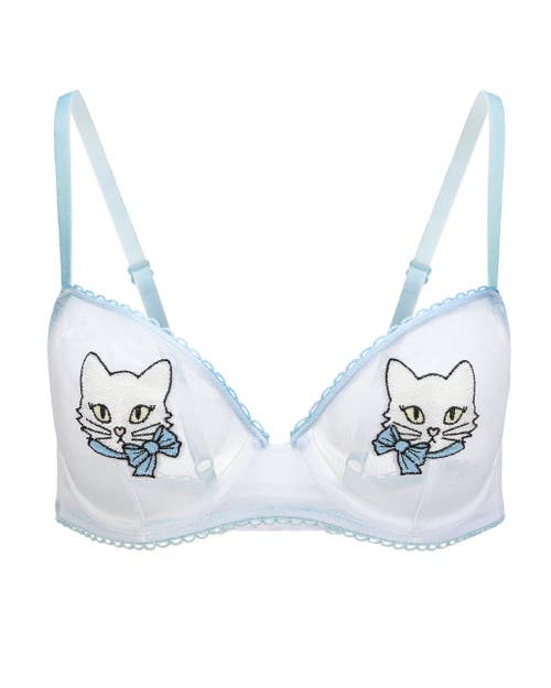 Adore Me Alyshia Unlined Demi Bra In White