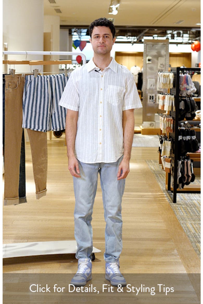 Aiden Stripe Short Sleeve Button-Up Shirt video