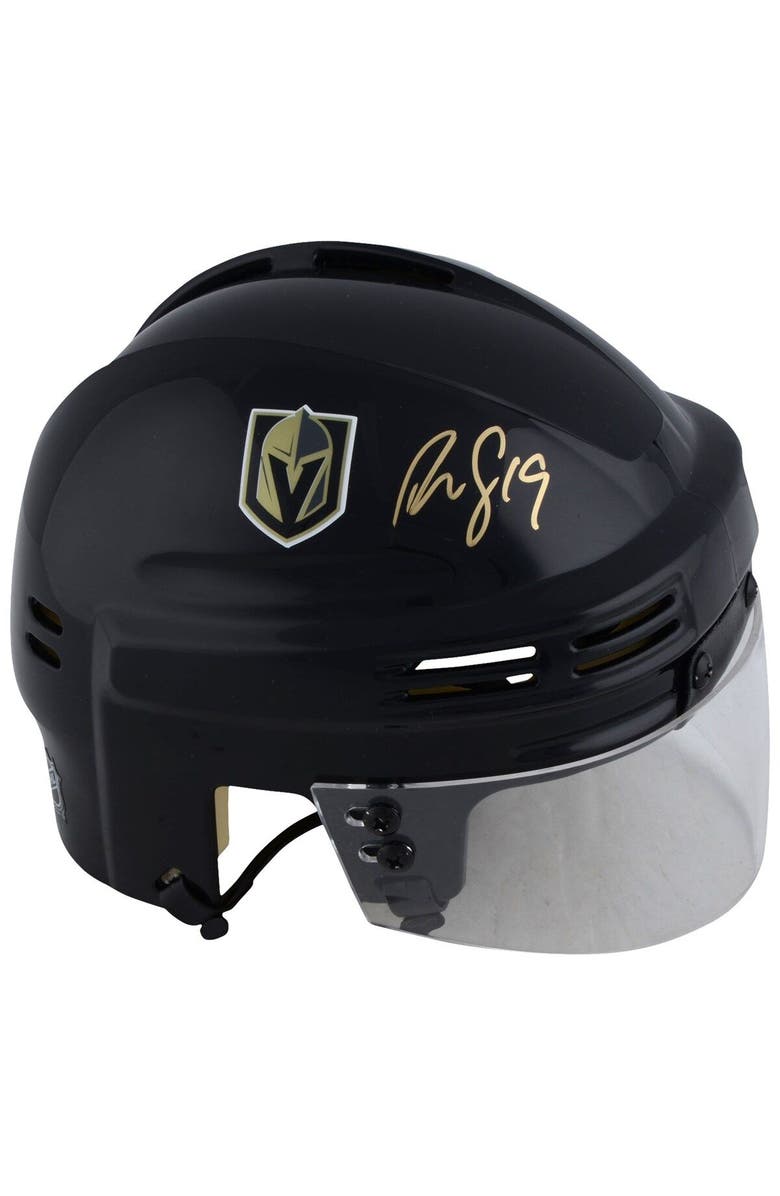 FANATICS AUTHENTIC Reilly Smith Vegas Golden Knights Autographed Black Mini Helmet, Main, color,