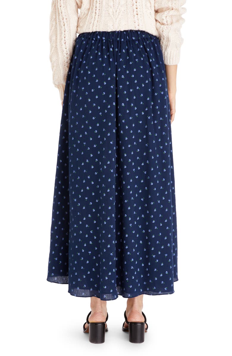 Madewell Floral Print Cotton Maxi Skirt, Alternate, color,