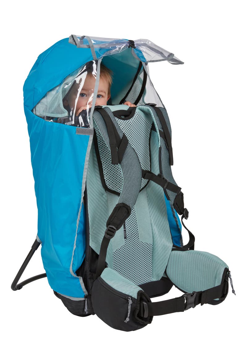 Sapling Child Carrier Rain Cover, Alternate, color, THULE BLUE