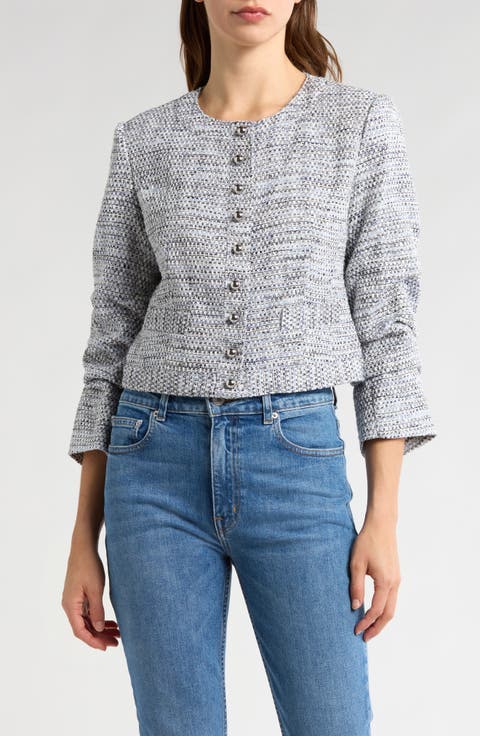 Piera Ruched Sleeve Jacket