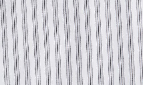 Canali Regular Fit Stripe Dress Shirt In Gray