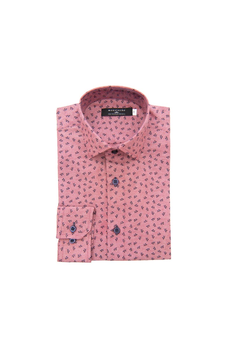 MOUSTACHE Printed Dress Shirt, Alternate, color, Red