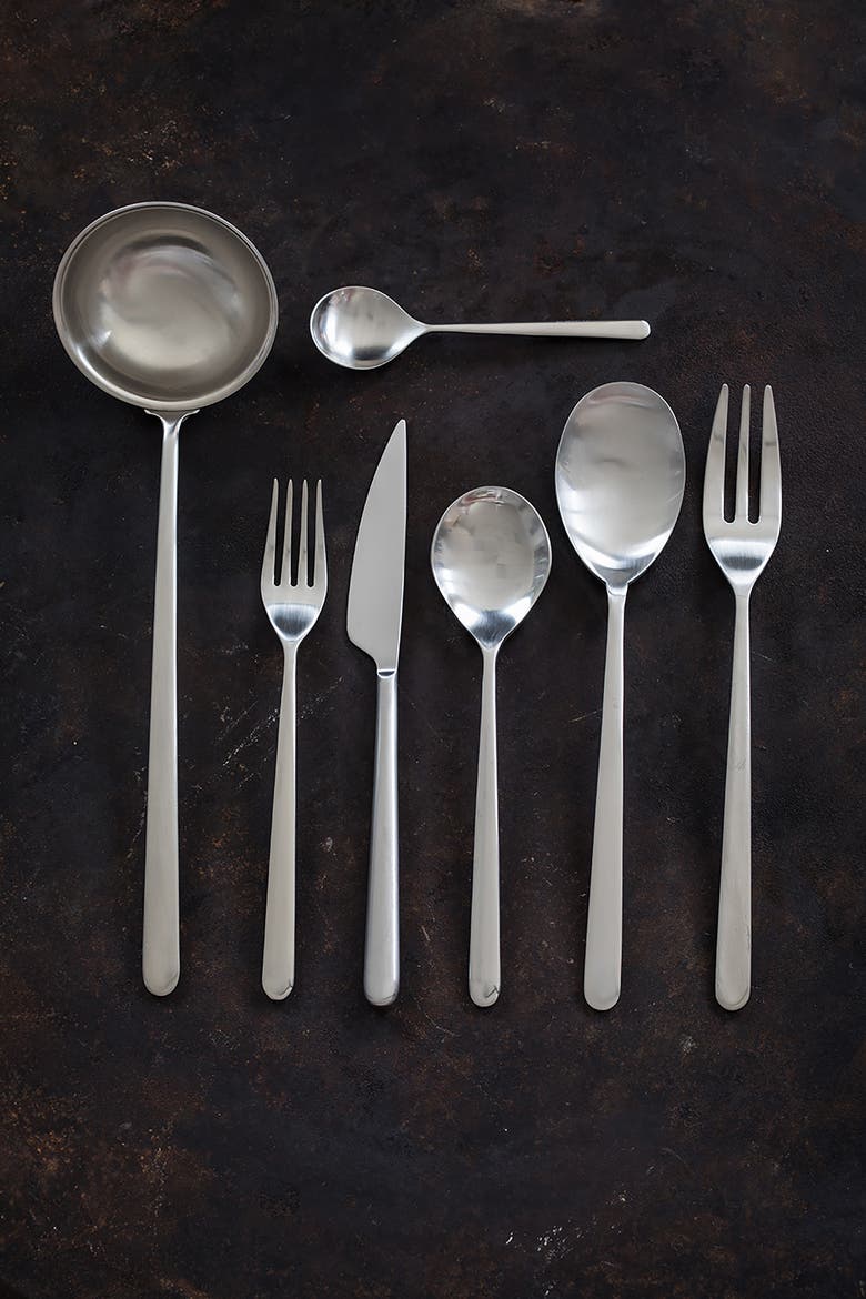 Linea Flatware Set - 43 Pieces, Alternate, color, Ice