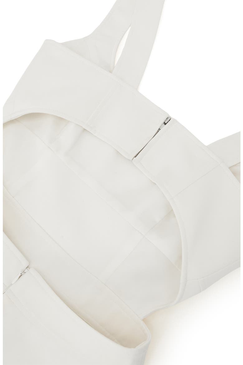 Dina Cutout Back Fit & Flare Midi Dress, Alternate, color, IVORY