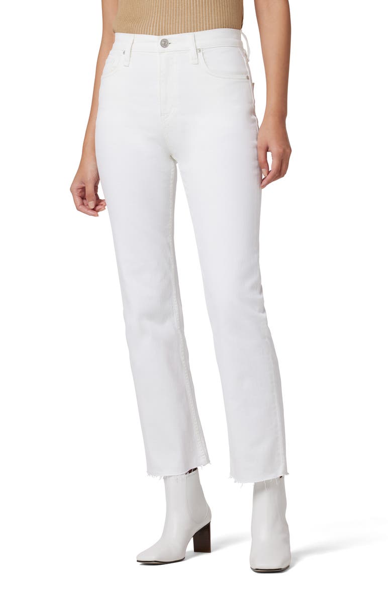 Remi Hi Rise Straight Ankle, Main, color, WHITE