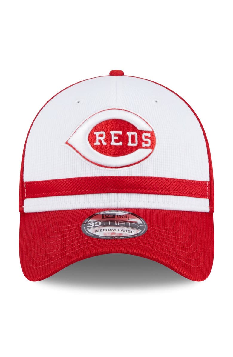 New Era Men's New Era White Cincinnati Reds 2025 Batting Practice 39THIRTY Flex Hat, Alternate, color, White