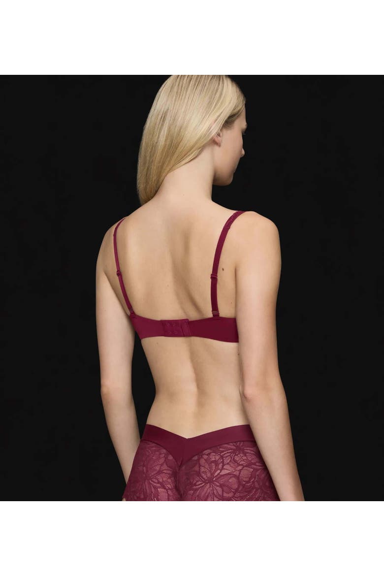 Body Make-Up Illusion Lace Balconette Bra, Alternate, color, Woodrose