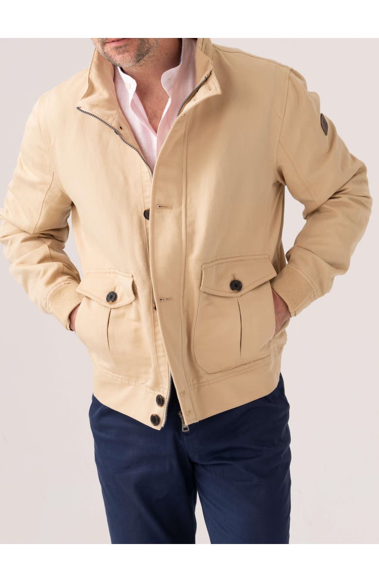 Koy Clothing Bomber Style Ranger Jacket, Main, color, Beige