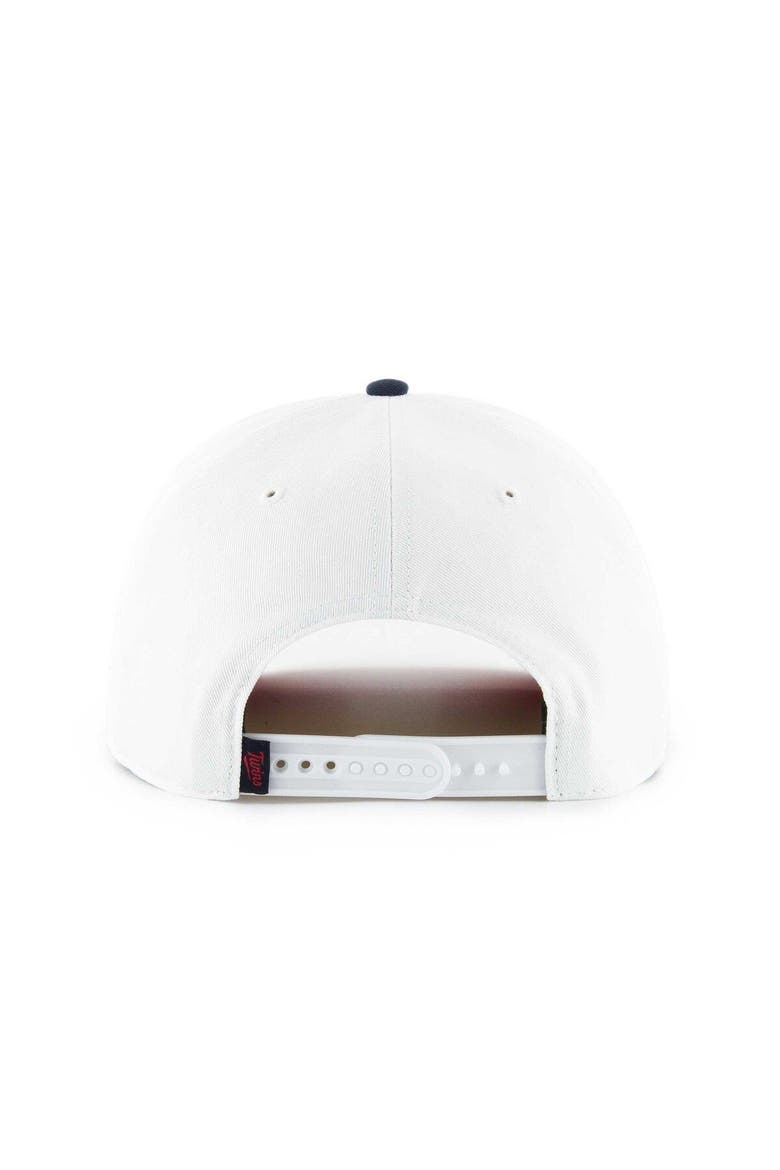 Alternating Color Cursive '47 Men's '47 White Minnesota Twins Flag Script Hitch Snapback Hat (Men ...