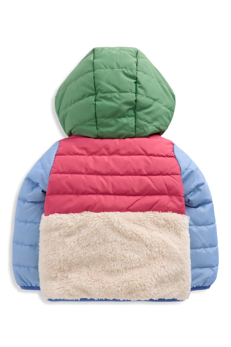 Kids' Mixed Media Hooded Jacket, Alternate, color, MULTI COLOURBLOCK