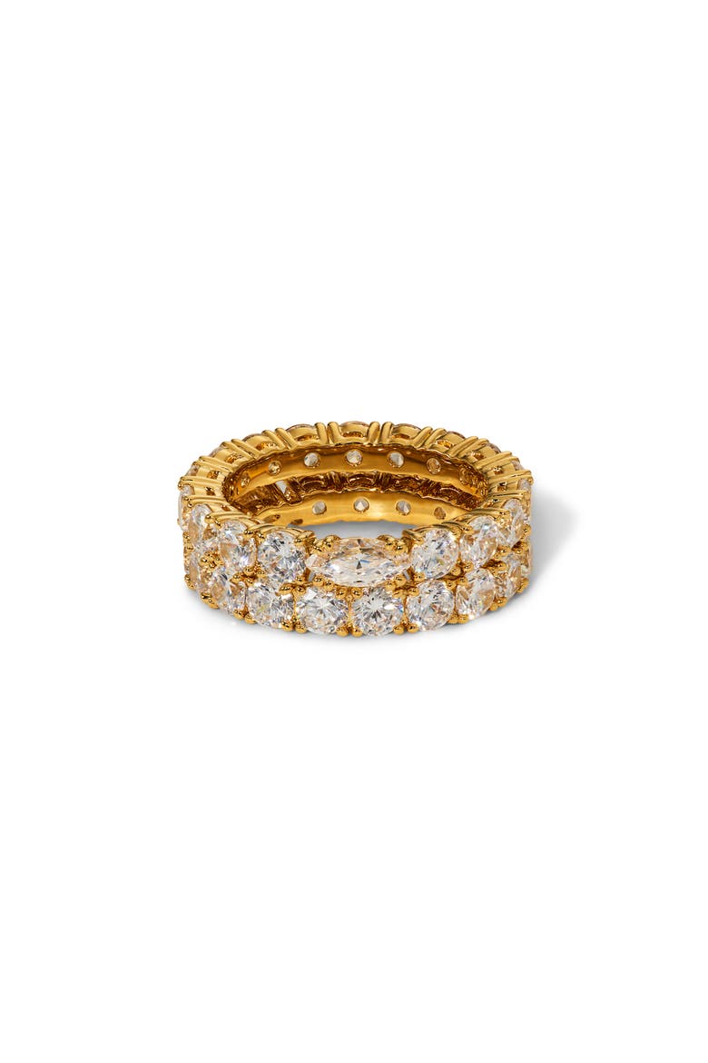 Twinnie Double Band Stack Ring, Main, color, GOLD