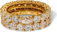 Nadri Twinnie Double Band Stack Ring