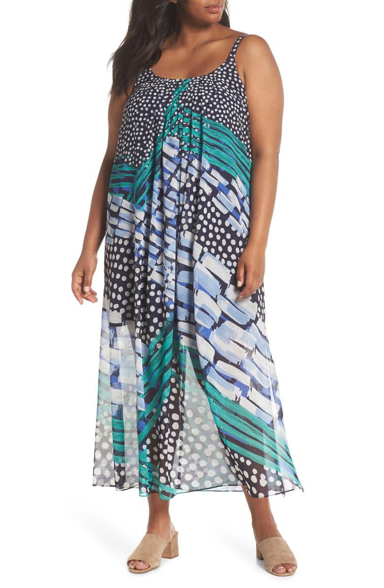 NIC+ZOE Bloom Me Away Print Maxi Dress, Main, color,
