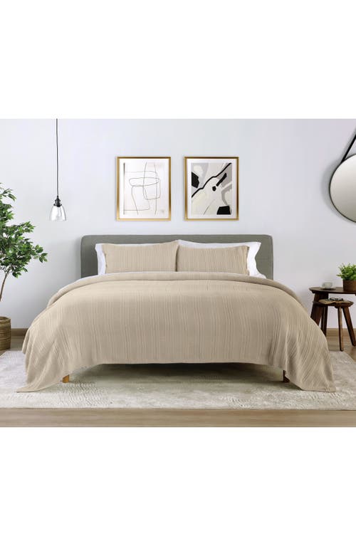 Vellux Malmo Blanket Set In Brown