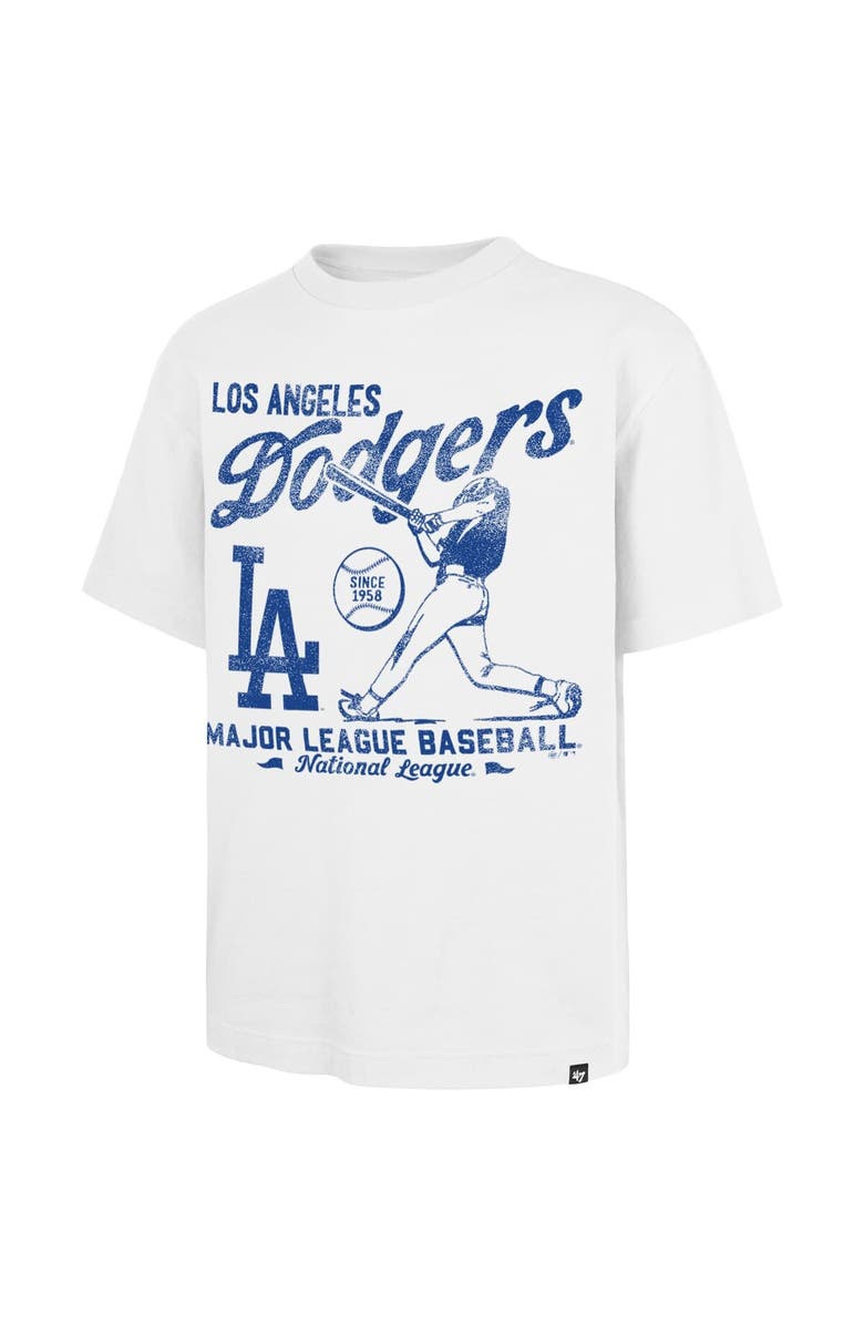 '47 Men's '47 White Los Angeles Dodgers Regional Batter Foundation T-Shirt, Alternate, color, White