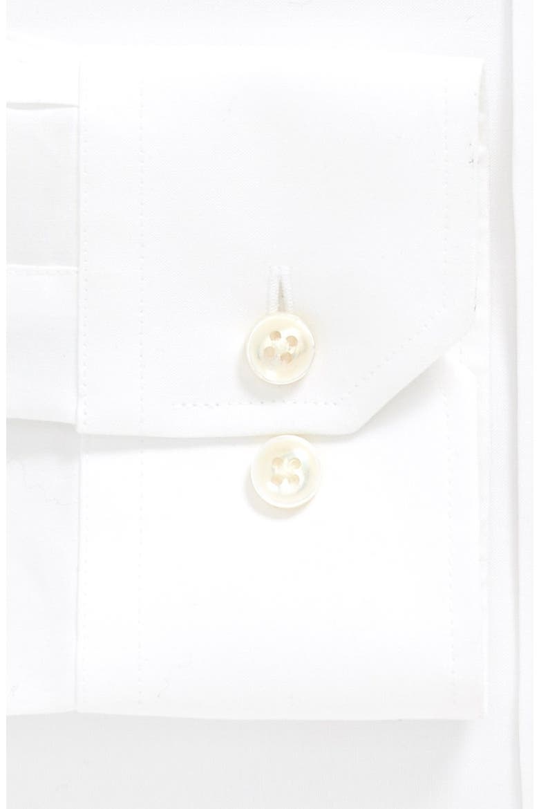 Trim Fit Solid Dress Shirt, Alternate, color, WHITE
