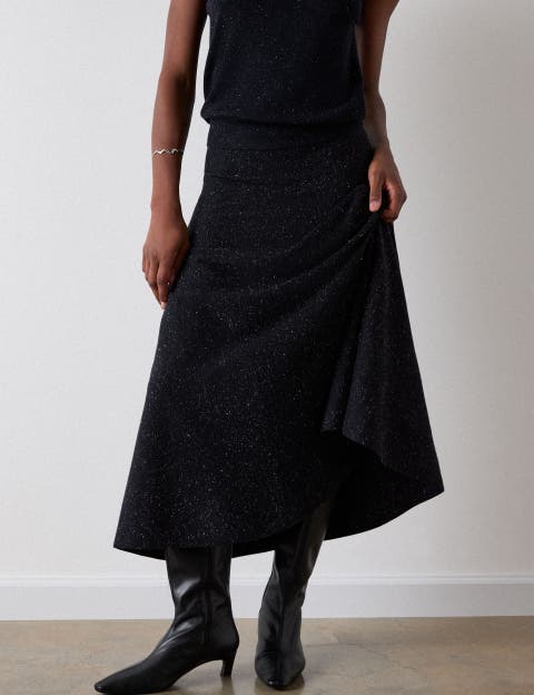 Annie Sparkle Knit Midi Skirt