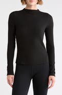 Z by Zella Glow Rib Mock Neck Top