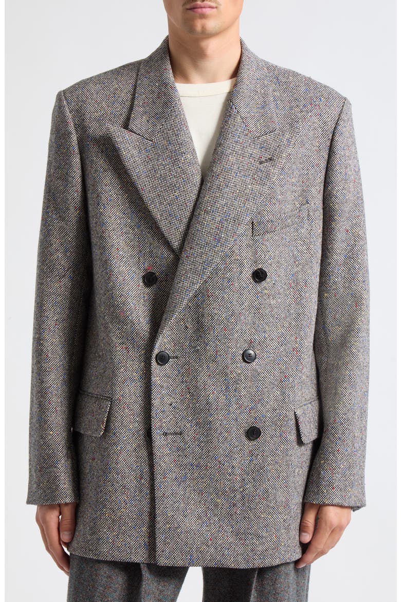 Bosier Wool Double Breasted Sport Coat, Main, color, BLACK