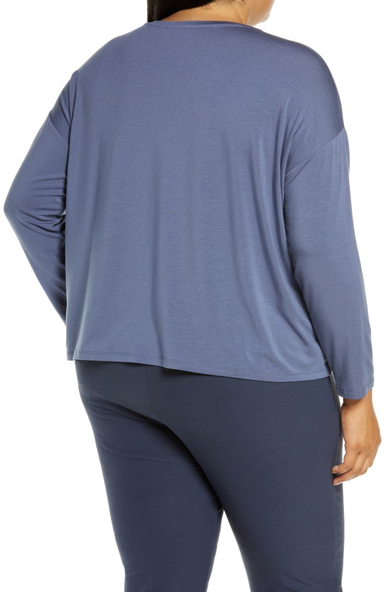 Eileen Fisher Boxy Jersey Top, Alternate, color, 